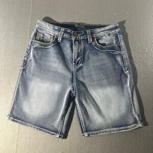 Fire & Rain Women’s Denim Bermuda Shorts Size 30 Embellished
